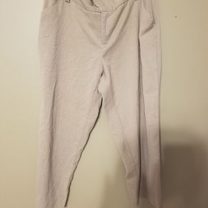 Tan wide waist wide leg capri